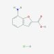 7-amino-1-benzofuran-2-carboxylic acid hydrochloride - chemical structure image
