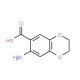 7-amino-2,3-dihydro-1,4-benzodioxine-6-carboxylic acid (CAS 99358-09-5) - chemical structure image