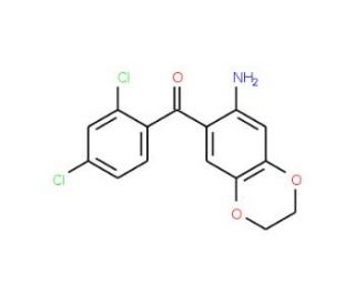 (7-Amino-2,3-dihydro-benzo[1,4]dioxin-6-yl)-(2,4-dichloro-phenyl)-methanone - chemical structure image