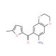 (7-Amino-2,3-dihydro-benzo[1,4]dioxin-6-yl)-(5-methyl-furan-2-yl)-methanone - chemical structure image