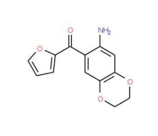 (7-Amino-2,3-dihydro-benzo[1,4]dioxin-6-yl)-furan-2-yl-methanone - chemical structure image