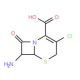 7-Amino-3-chloro-8-oxo-5-thia-1-aza-bicyclo-[4.2.0]oct-2-ene-2-carboxylic acid (CAS 53994-69-7) - chemical structure image