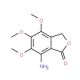 7-amino-4,5,6-trimethoxy-2-benzofuran-1(3H)-one - chemical structure image