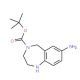 7-Amino-4-Boc-2,3,4,5-tetrahydro-1H-benzo[e][1,4]diazepine (CAS 886364-45-0) - chemical structure image
