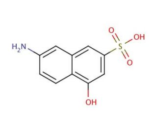 7-Amino-4-hydroxy-2-naphthalenesulfonic acid (CAS 87-02-5) - chemical structure image