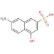 7-Amino-4-hydroxy-2-naphthalenesulfonic acid (CAS 87-02-5) - chemical structure image