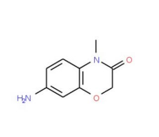 7-Amino-4-methyl-2H-1,4-benzoxazin-3(4H)-one (CAS 141068-81-7) - chemical structure image