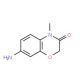 7-Amino-4-methyl-2H-1,4-benzoxazin-3(4H)-one (CAS 141068-81-7) - chemical structure image
