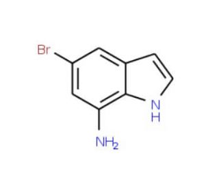7-Amino-5-bromoindole (CAS 374537-99-2) - chemical structure image