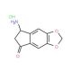 7-Amino-6,7-dihydro-5H-indeno[5,6-d][1,3]dioxol-5-one hydrochloride - chemical structure image