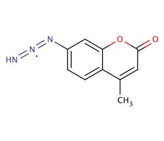 7-Azido-4-methylcoumarin (CAS 95633-27-5) - chemical structure image