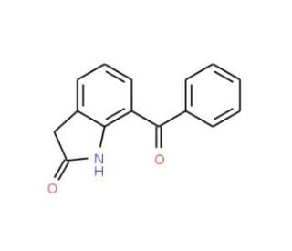 7-Benzoyl-1,3-dihydro-indol-2-one (CAS 51135-38-7) - chemical structure image