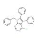 7-Benzyl-4-chloro-5,6-diphenyl-7H-pyrrolo-[2,3-d]pyrimidine (CAS 173458-82-7) - chemical structure image