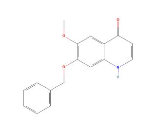 7-Benzyloxy-4-hydroxy-6-methoxyquinoline (CAS 849217-23-8) - chemical structure image
