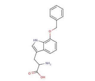 7-Benzyloxy-D,L-tryptophan (CAS 66866-40-8) - chemical structure image