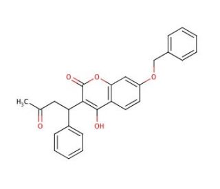 7-Benzyloxy Warfarin (CAS 30992-69-9) - chemical structure image