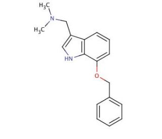 7-Benzyloxygramine (CAS 94067-27-3) - chemical structure image