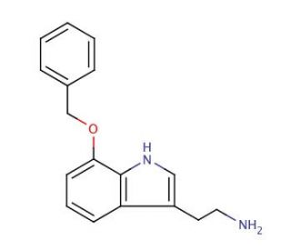 7-Benzyloxytryptamine (CAS 31677-75-5) - chemical structure image