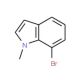 7-Bromo-1-methyl-1H-indole (CAS 280752-68-3) - chemical structure image