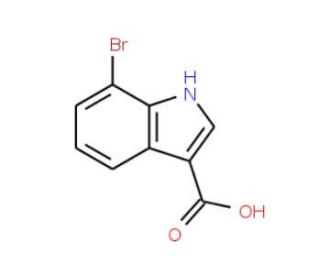 7-Bromo-1H-indole-3-carboxylic acid (CAS 86153-25-5) - chemical structure image