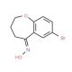 7-bromo-2,3,4,5-tetrahydro-1-benzoxepine-5-hydroxylamine - chemical structure image