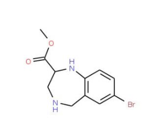 7-Bromo-2,3,4,5-tetrahydro-1H-benzo[e][1,4]diazepine-2-carboxylic acid methyl ester (CAS 672309-91-0) - chemical structure im