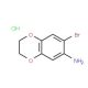 7-bromo-2,3-dihydro-1,4-benzodioxin-6-amine hydrochloride (CAS 297757-46-1) - chemical structure image