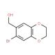 (7-bromo-2,3-dihydro-1,4-benzodioxin-6-yl)methanol - chemical structure image