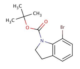 7-Bromo-2,3-dihydro-indole-1-carboxylic acid tert-butyl ester (CAS 143262-17-3) - chemical structure image