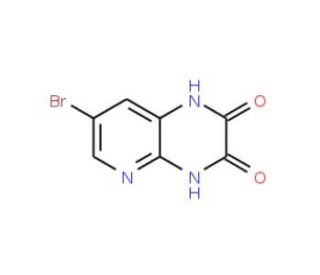 7-Bromo-2,3-dioxo-1,4-dihydro-pyrido[2,3-b]pyrazine (CAS 168123-82-8) - chemical structure image