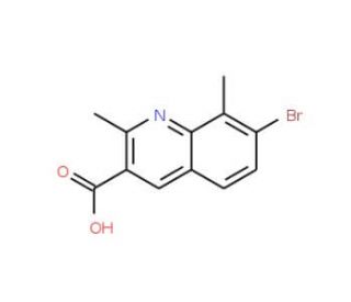 7-Bromo-2,8-dimethylquinoline-3-carboxylic acid (CAS 1189106-92-0) - chemical structure image
