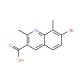 7-Bromo-2,8-dimethylquinoline-3-carboxylic acid (CAS 1189106-92-0) - chemical structure image