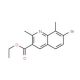 7-Bromo-2,8-dimethylquinoline-3-carboxylic acid ethyl ester (CAS 1189106-91-9) - chemical structure image