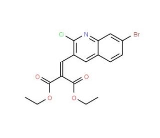 7-Bromo-2-chloro-3-(2,2-diethoxycarbonyl)vinylquinoline (CAS 1031928-83-2) - chemical structure image
