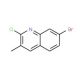 7-Bromo-2-chloro-3-methylquinoline (CAS 132118-47-9) - chemical structure image