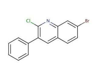 7-Bromo-2-chloro-3-phenylquinoline (CAS 85274-44-8) - chemical structure image