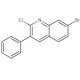 7-Bromo-2-chloro-3-phenylquinoline (CAS 85274-44-8) - chemical structure image