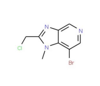 7-Bromo-2-(chloromethyl)-1-methyl-1H-imidazo[4,5-c]pyridine (CAS 1171920-75-4) - chemical structure image