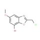 7-Bromo-2-(chloromethyl)-5-methoxy-1,3-benzoxazole - chemical structure image