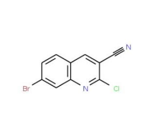 7-Bromo-2-chloroquinoline-3-carbonitrile (CAS 892874-32-7) - chemical structure image
