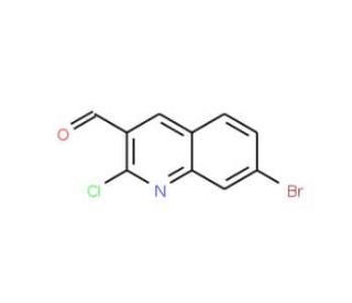7-Bromo-2-chloroquinoline-3-carboxaldehyde (CAS 136812-31-2) - chemical structure image