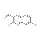 7-Bromo-2-chloroquinoline-3-carboxaldehyde (CAS 136812-31-2) - chemical structure image