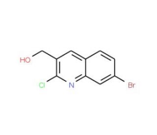 7-Bromo-2-chloroquinoline-3-methanol (CAS 1017403-71-2) - chemical structure image