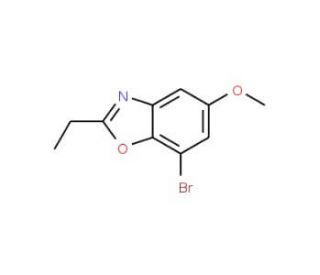 7-Bromo-2-ethyl-1,3-benzoxazol-5-yl methyl ether - chemical structure image