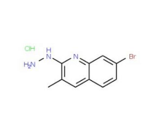 7-Bromo-2-hydrazino-3-methylquinoline hydrochloride (CAS 1171639-07-8) - chemical structure image