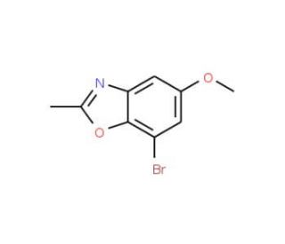 7-Bromo-2-methyl-1,3-benzoxazol-5-yl methyl ether - chemical structure image
