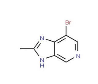 7-Bromo-2-methylimidazo[4,5-c]pyridine (CAS 929074-39-5) - chemical structure image