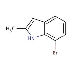 7-Bromo-2-methylindole (CAS 302912-38-5) - chemical structure image