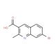 7-Bromo-2-methylquinoline-3-carboxylic acid (CAS 610277-19-5) - chemical structure image