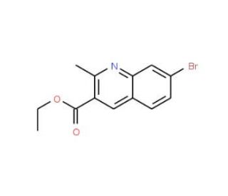 7-Bromo-2-methylquinoline-3-carboxylic acid ethyl ester (CAS 948290-16-2) - chemical structure image